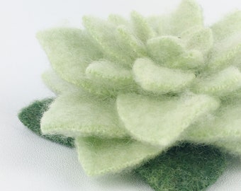 Recycled Cashmere Handmade Flower Pin Brooch #036