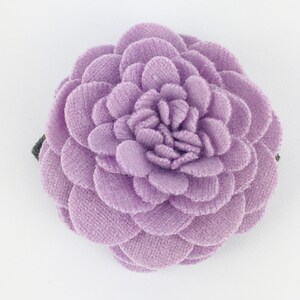 Recycled Cashmere Handmade Flower Pin Brooch 033 image 2