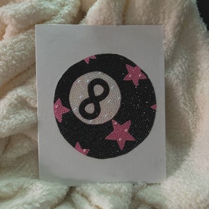 8Ball Tela con strass abbagliante perfettamente scintillante