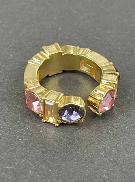 Vintage Versace Gold Designer Ring - Luxury Italia