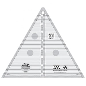 Creative Grids 60 Degree Triangle 8-1/2in Quilt Ruler