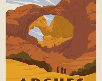 National Parks Poster Panel Arches