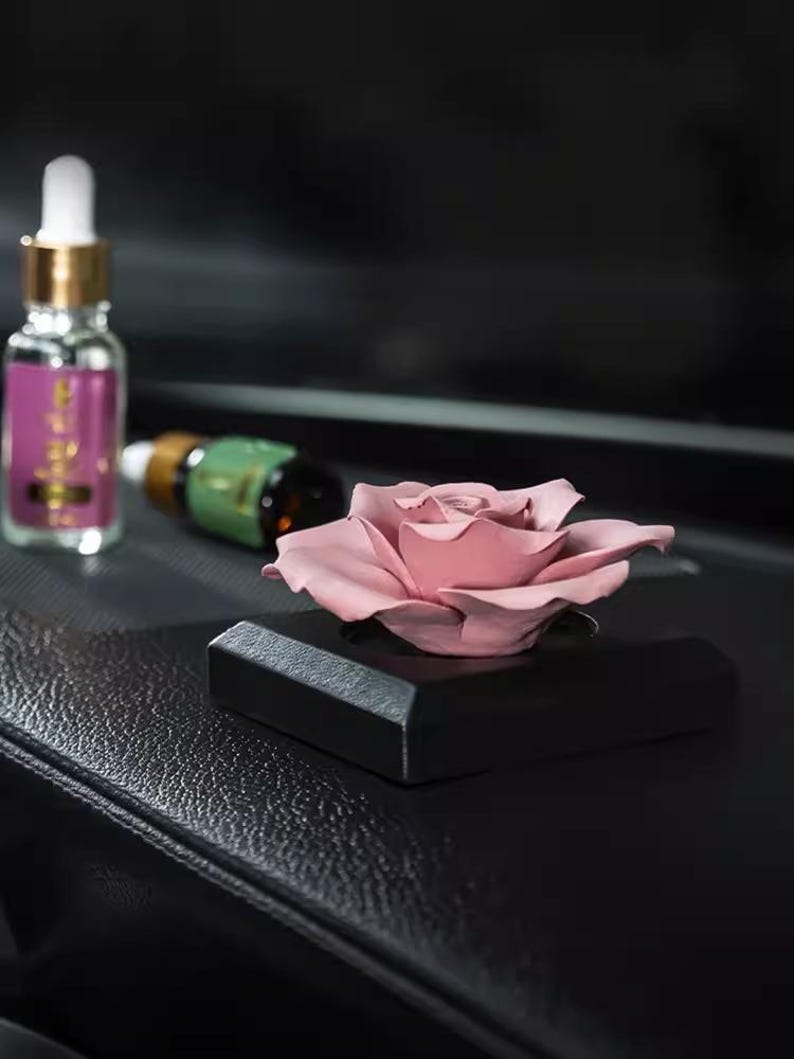 Rose Petals Large Sunshine Diffuser Set with Pink Ceramic Rose main image 1