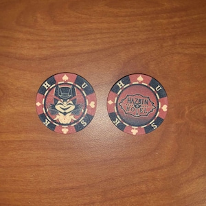 Gettoni da poker in ceramica da casinò Hazbin Hotel Overlord Husk (set da 5 pezzi)