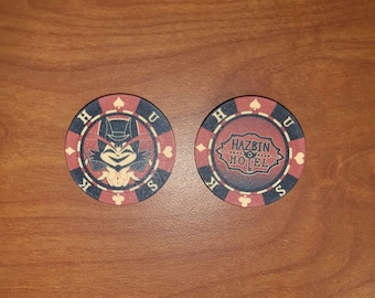 Hazbin Hotel Overlord Husk Ceramic Casino Poker Chips (short