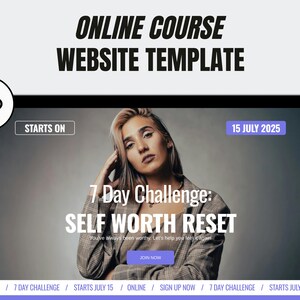 Coaching Website Template | Squarespace Sales Page for Online Programs & Courses