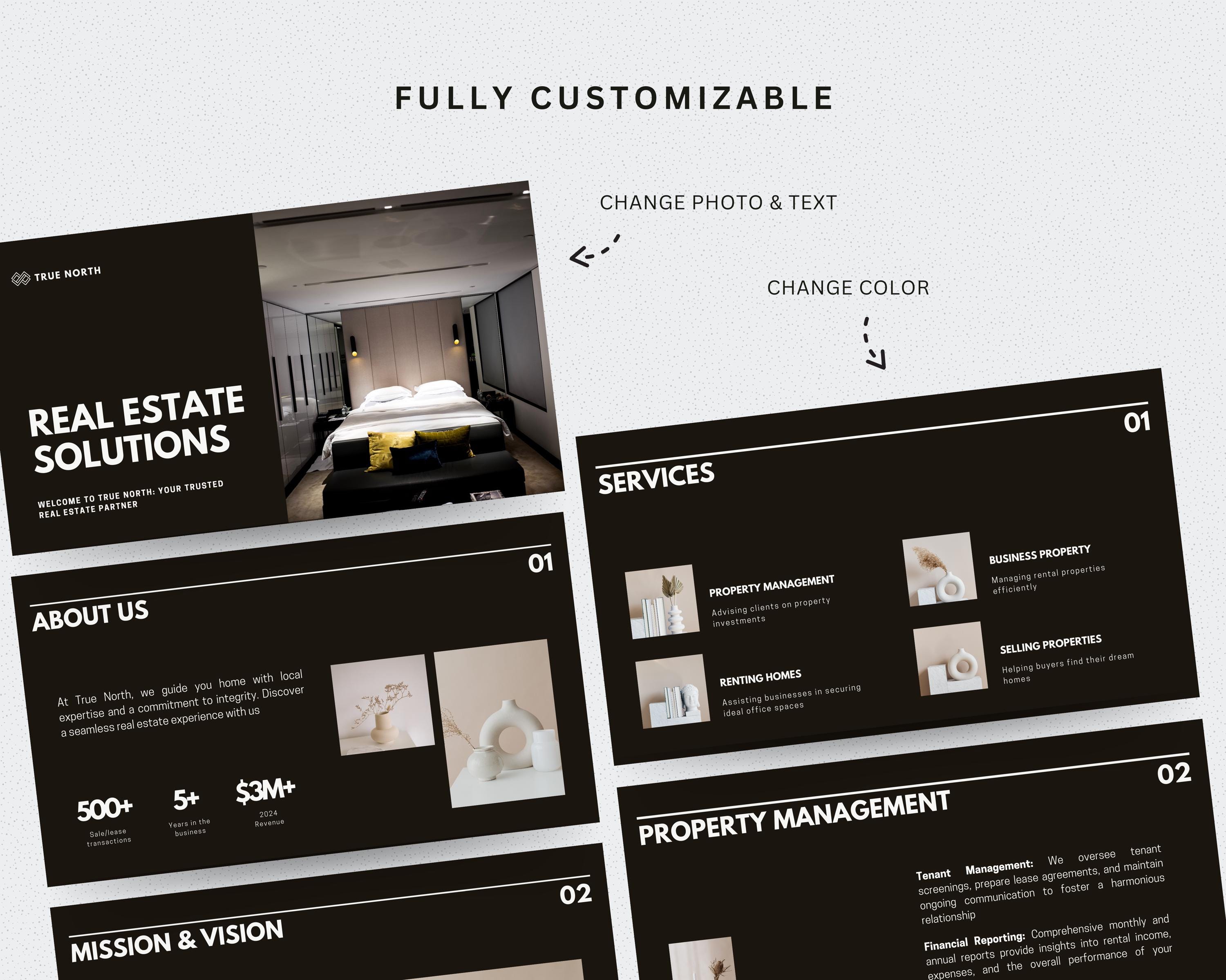 Real Estate Presentation Template | Canva Pitch Deck for Realtors ...