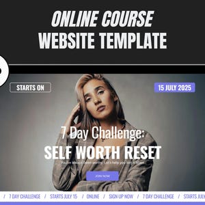 Online Course Website Template | Squarespace Sales Page for Coaches & Programs