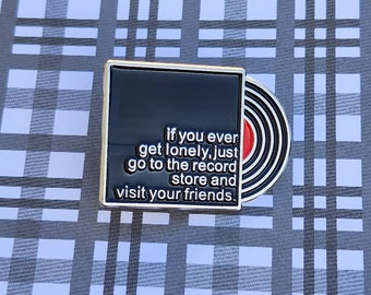 Music record pin