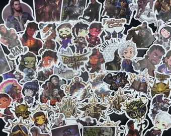 Buy 3 for 2 stickers|Baldur's Gate stickers pack-50pcs waterproof|raphael|gortash|kar'niss|astarion|cazador|gale|use code 342STC1