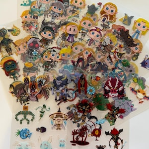 Paquete de pegatinas transparentes inspiradas en la leyenda de Zelda