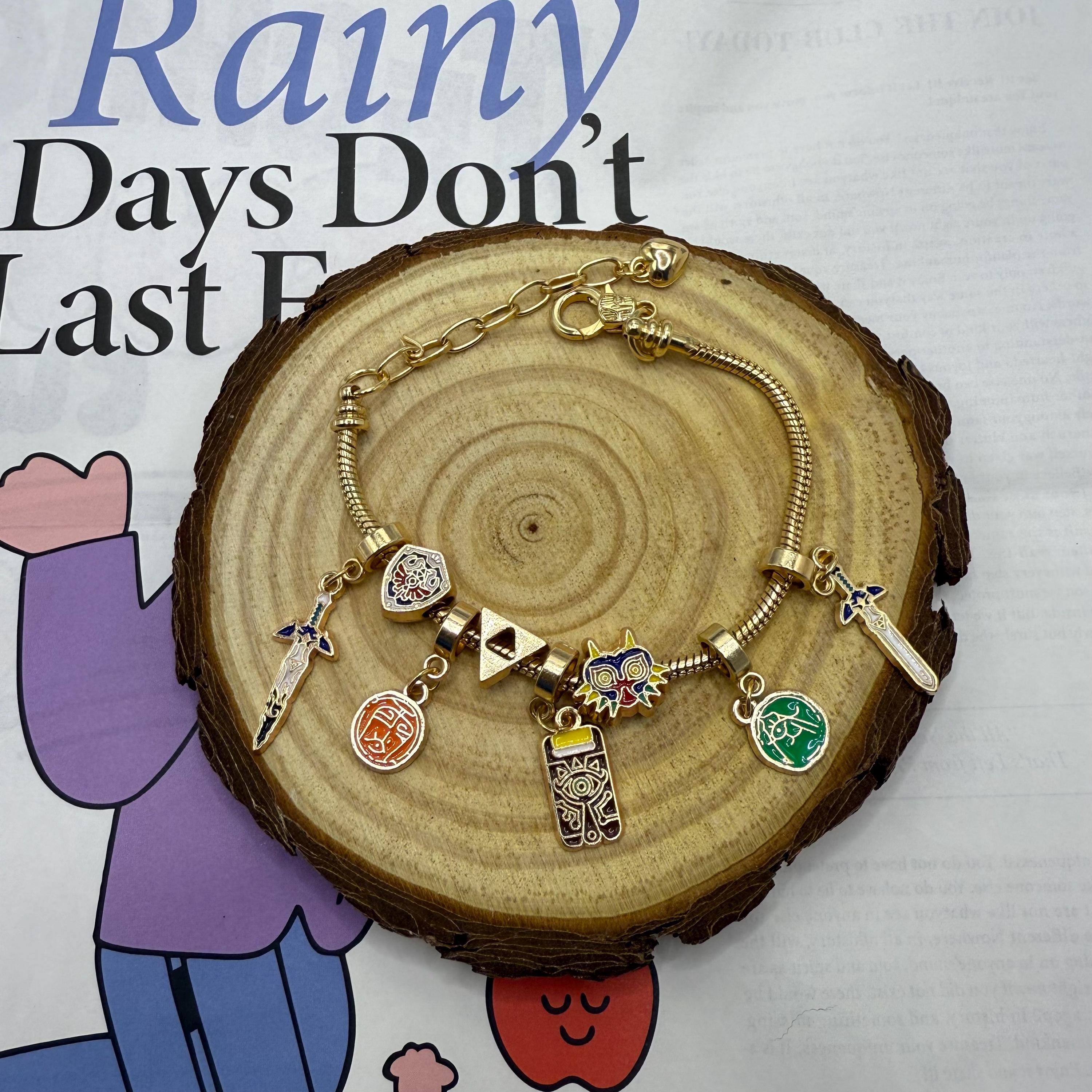 The Legend of Zelda Collection Snake Chain Bracelet With Charms