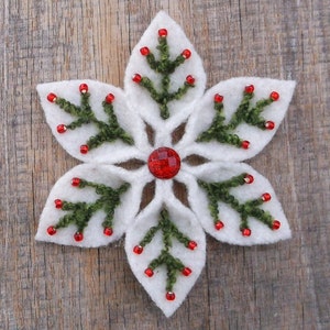 Felt Snowflake Pattern PDF File image 2