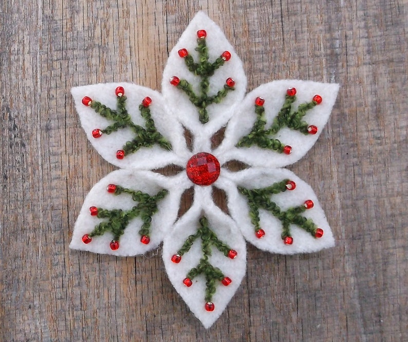 Felt Snowflake Pattern PDF File