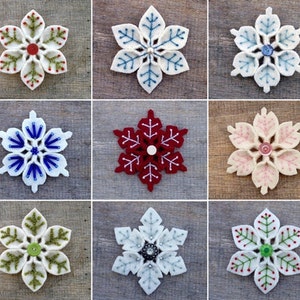 Felt Snowflake Pattern PDF File image 3