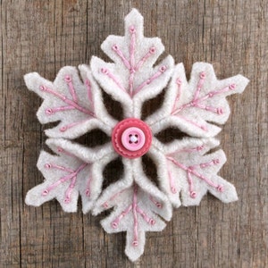 Felt Snowflake Pattern PDF File