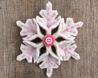 Felt Snowflake Pattern PDF File