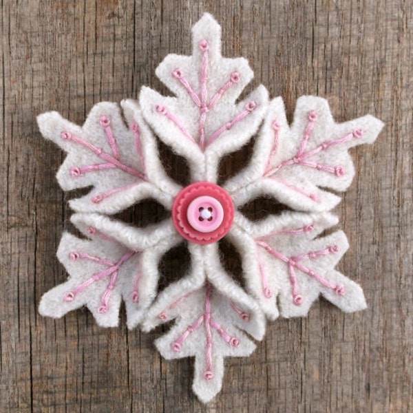 Felt Snowflake Pattern PDF File