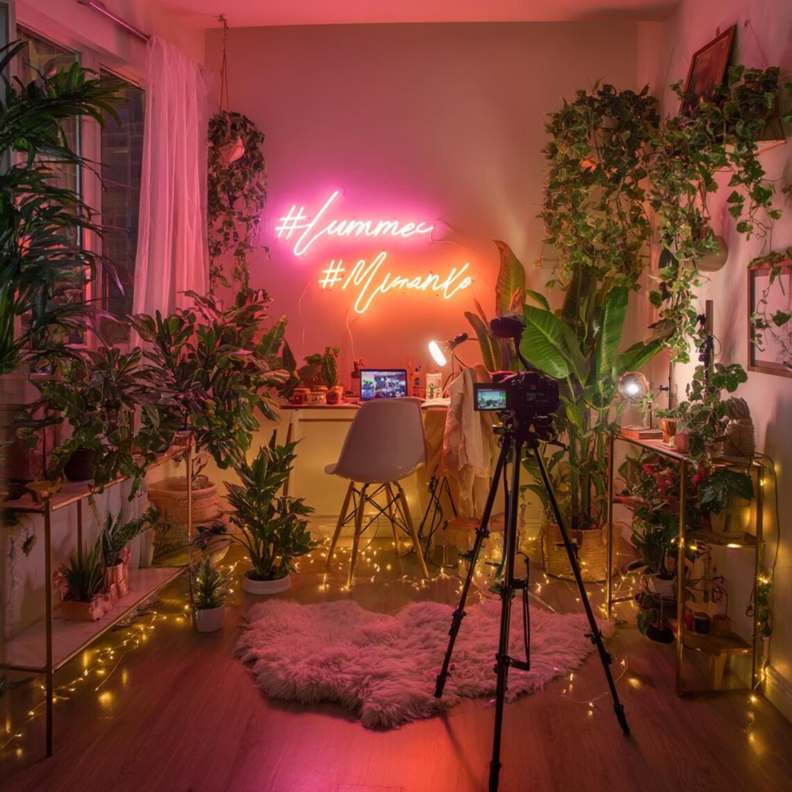 Neon Light for Content Creators and Influencers | Aesthetic Studio ...