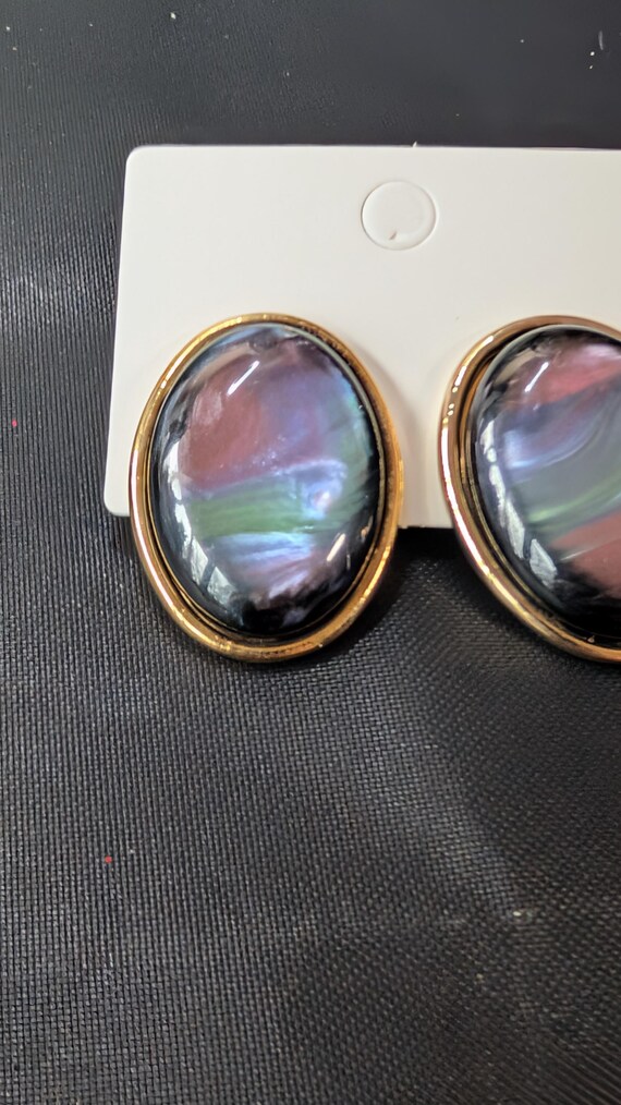 Ovals abalone shell earrings - image 3