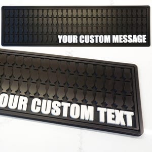 Custom Whiskey Bar Rail Mat 19x5, Whiskey Lover Gift, Father's Day Gift for Dad, Personalized Bourbon Snifter Drip Mat