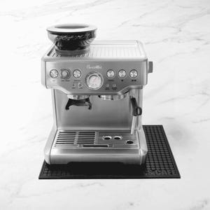 Tapete de café personalizado para Breville Barista Express 16x14, tapete de espresso personalizado, regalo para papá, tapete para estación de café