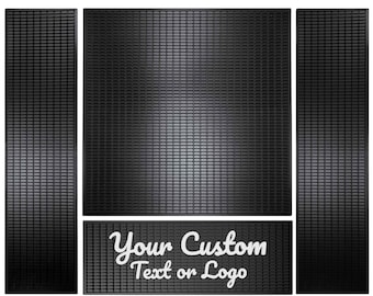Custom Coffee Mat Set, 4-Piece Espresso Station Multipack, Father's Day Gift for Dad, Personalized Coffee Lover Gift