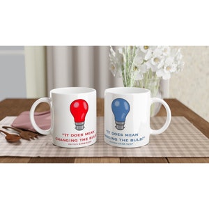 Red Dwarf Blue Alert Bulb  Mug