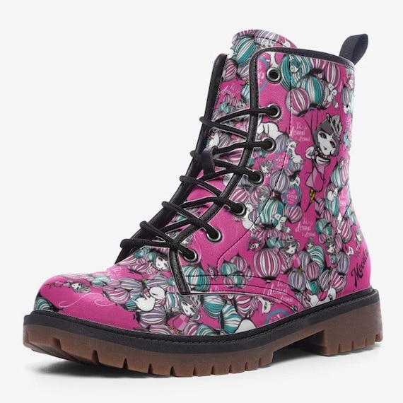 Fashion hiking graffiti boots sz 41 / 8 Emel Graffiti High Canvas Sneaker Boots – watereverysunday main image 2