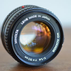 Minolta 50mm f/1.4 MD Rokkor Lens