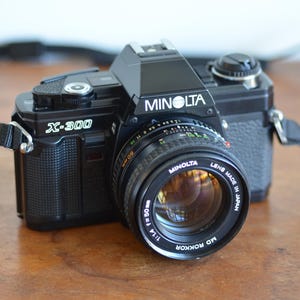 Minolta X-300 Film Camera & 50mm f/1.4 MD Rokkor Lens