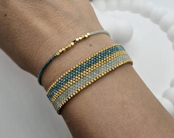 Seed bead bracelet,miyuki bracelet,dainty bracelet,cuff bracelet,statement bracelet,bridesmaid bracelet,christmas gift,gift women,ajustable