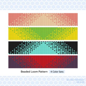 Dreieck Farbverlauf Loom Armband Muster: Miyuki Delica Samen Perle (PDF Muster)