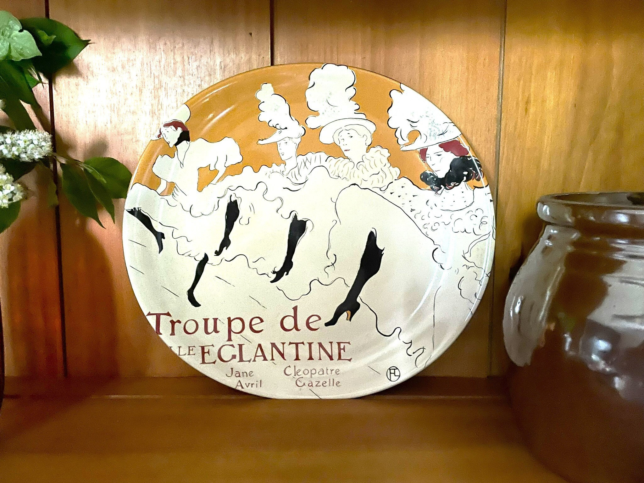 Sango Cabaret 95 4870 Oblong Plate Henri De Toulouse-lautrec's