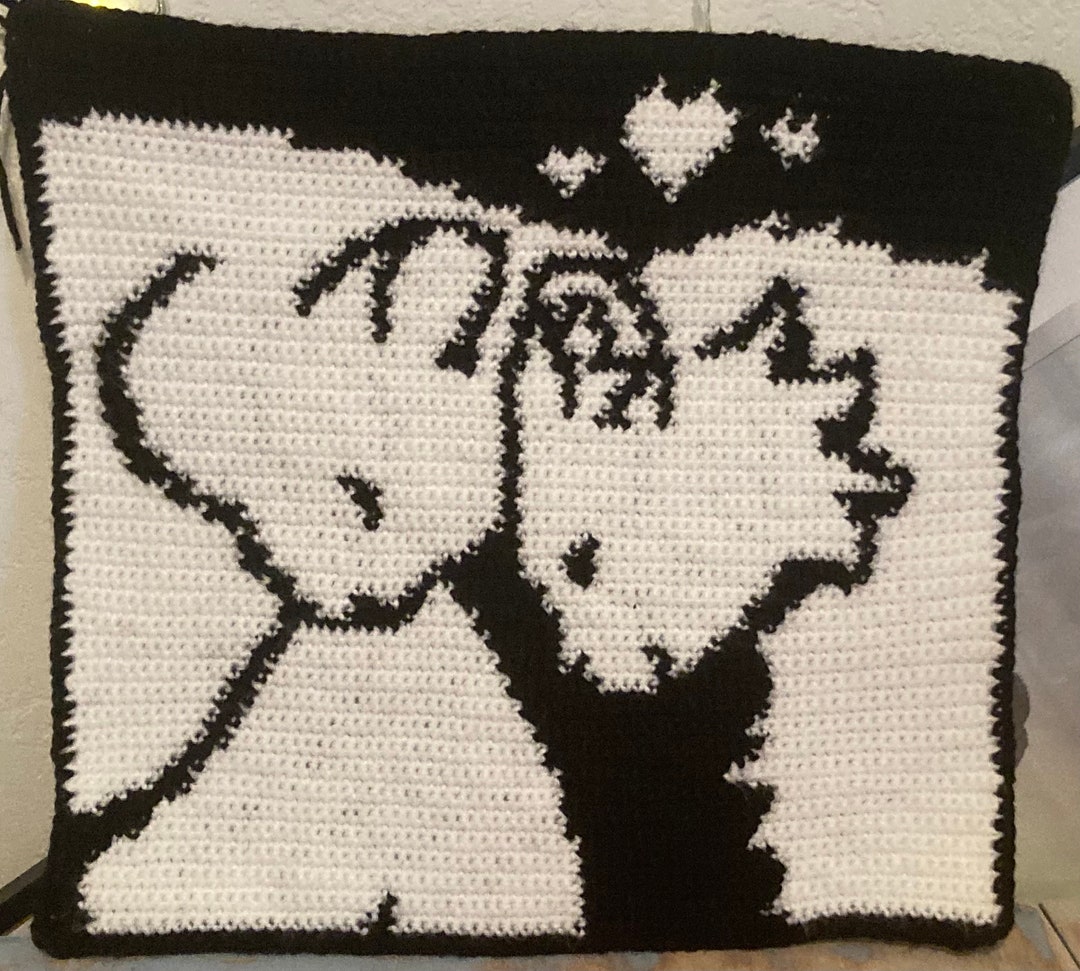PATTERN - Cat Love Bonk Crochet Tapestry Pattern - Etsy