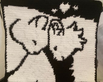 PATTERN - Cat Love Bonk Crochet Tapestry Pattern