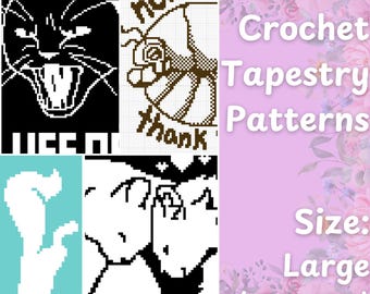 CUSTOM PATTERN - Custom Crochet Tapestry Pattern, 150x150 (Large)