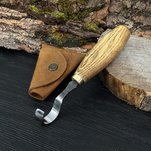 Haakmes, lemmet van 52100 koolstofstaal, Kuksa-snijgereedschap voor beginners