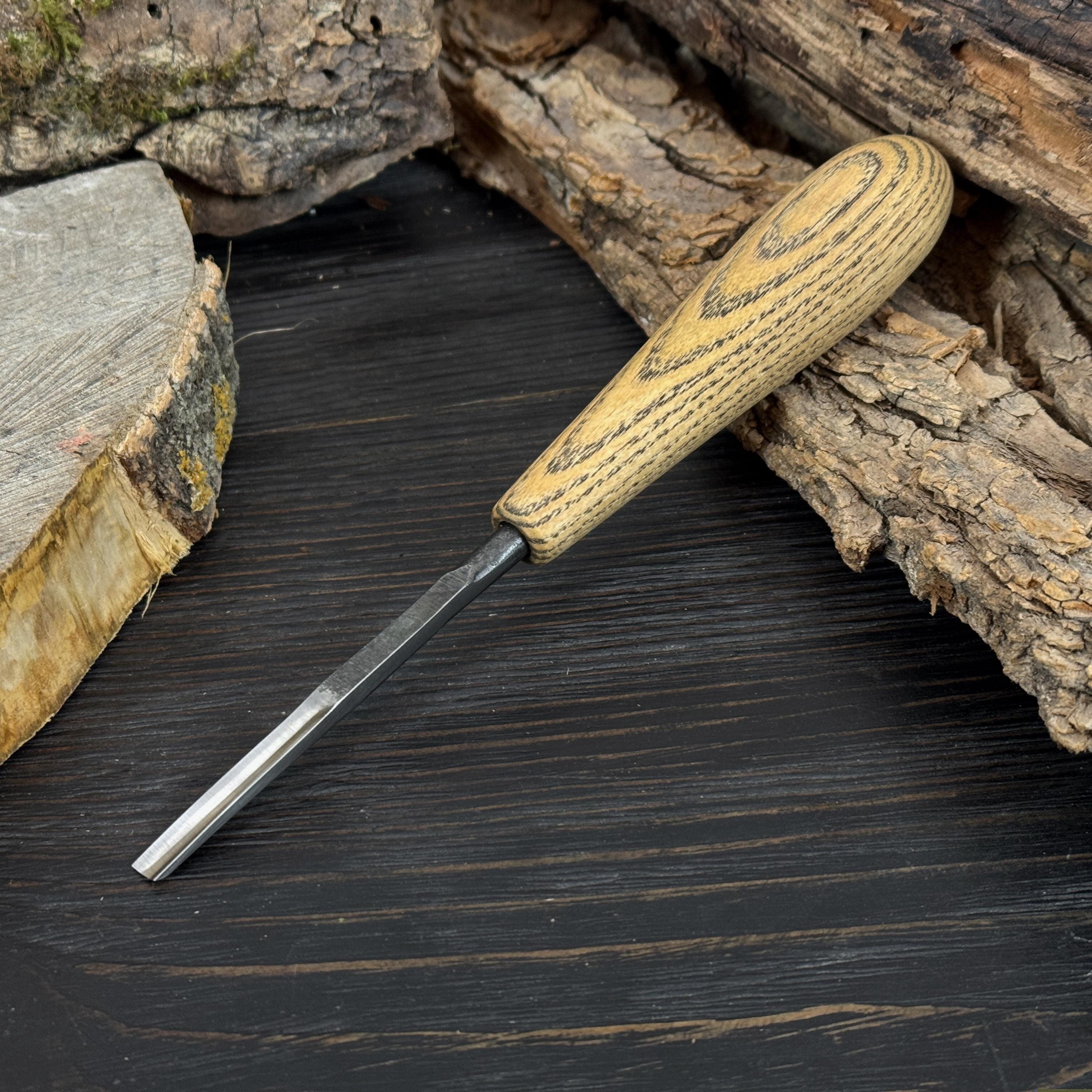 Small Gouges Countertop Small Carving Gouge. Hand-forged 52100 Steel Blade. Ash Handle. Gouge ...