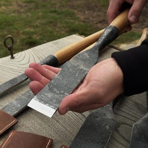 Hand-forged Timber Slick Chisel Set – 5 Pcs. Carbon Steel Blades ...