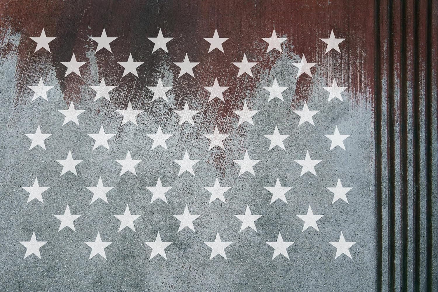 50 Star Stencil Template 10.5 X 15 Inches Reusable Mylar Plastic for ...