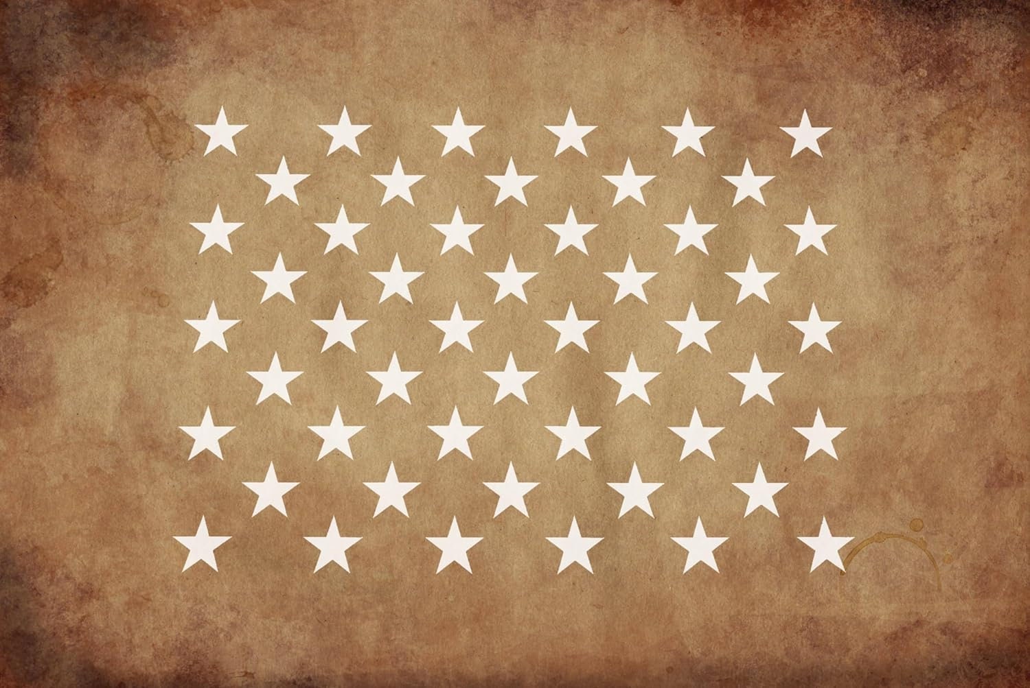 50 Star Stencil Template 10.5 X 15 Inches Reusable Mylar Plastic for ...