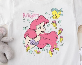 Disney Little Mermaid Shirt, Princess Ariel Toddler Shirt, Disney Girls Trip Shirt, Disneyland Vacation Shirt, Walt Disneyworld Family Shirt