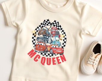 Shirt voor peuter Lightning McQueen, Disney Cars-shirt, Tow Mater-shirt, Kids Cars-shirt, Ka-Chow-shirt, Disneyland familievakantie shirts