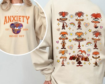 Inside Out Anxiety Shirt,  Anxiety Shirts, Emotions Shirt, I’m Fine Anxiety Kids Shirt,  Mental Health Shirt, Anxiety Family Tee