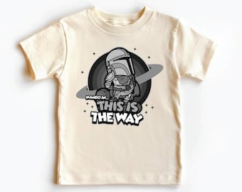 Dies ist der Weg Shirt, Mando Kleinkind Shirt, Mandalorian Shirt, Kinder Shirt, Galaxy's Edge Shirt, WW2 Land Trip Tee