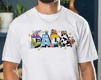 Camiseta de papá, camiseta de Buzz Lightyear para el Día del Padre, camiseta de Bullseye para papá primerizo, camiseta de vacaciones familiares.