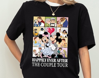 Wifey & Hubby Shirt, Mickey Happily Ever After Couple Tour Shirt, Matching Honeymoon Tee,  Castle Husband And Wife Tee