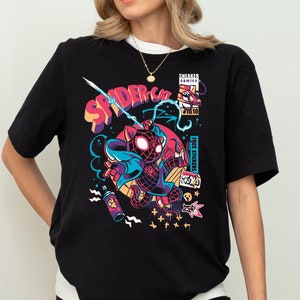 Camiseta do Gato-Aranha da Disney, Camiseta do Homem-Aranha para meninos, Camisetas de super-heróis infantis, Camisetas do Universo Aranha da Disney World, Camiseta do Fandom do Homem-Aranha da Disneylândia