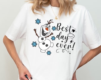 Disney Olaf Best Day Ever Shirt, Disney Frozen Sweatshirt, Disneyland Schneemann Shirt, Disney World Reise Shirt, Disney Urlaub Shirt